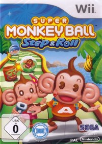 Super Monkey Ball: Step & Roll PAL Wii box art